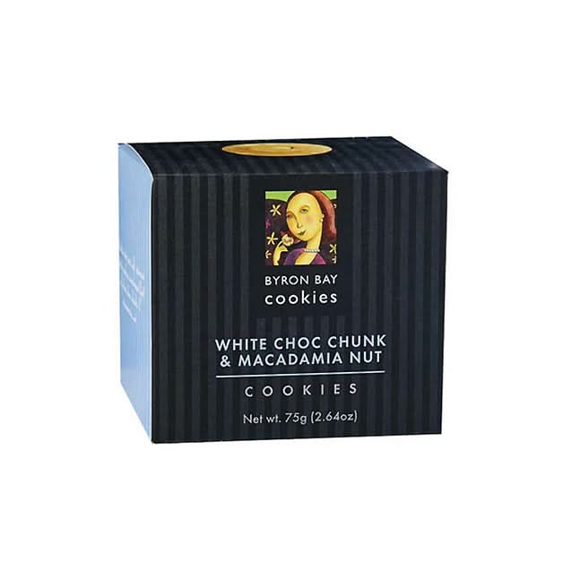 Byron Bay White Choc Macadamia Cookie Bites Gift Box 75g