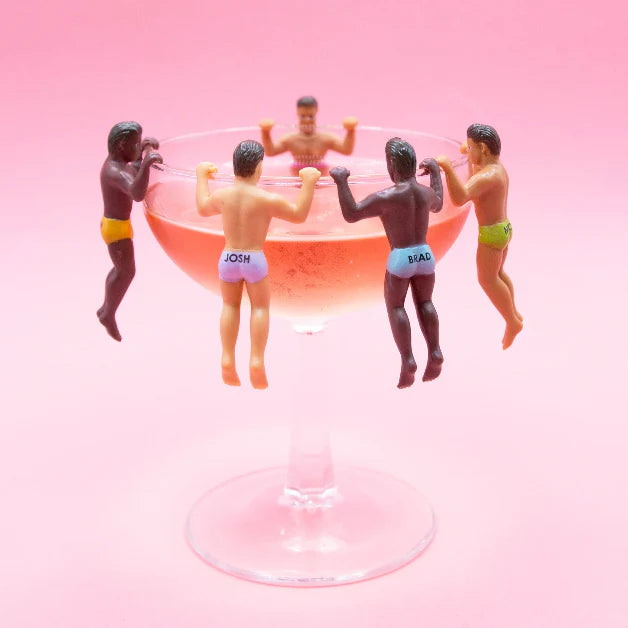 Hunky Buddies Drink Markers x6