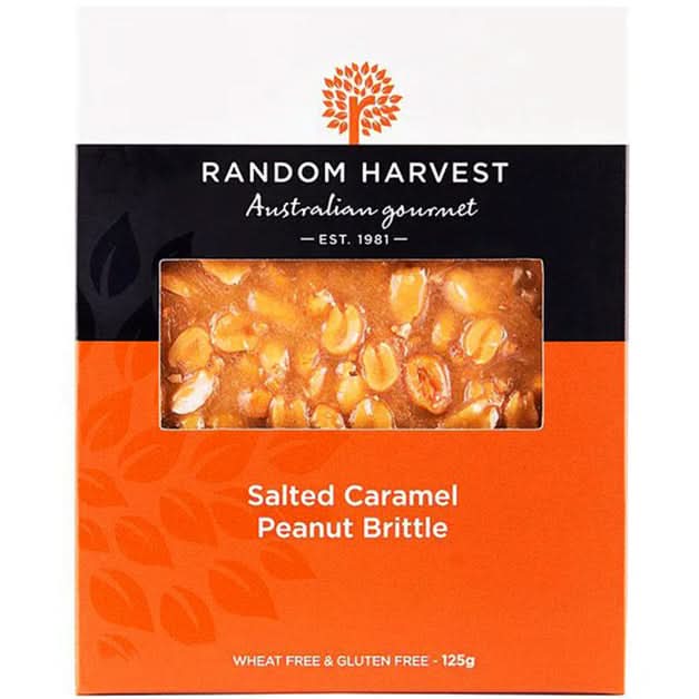 Random Harvest Salted Caramel Peanut Brittle 125g (GF)