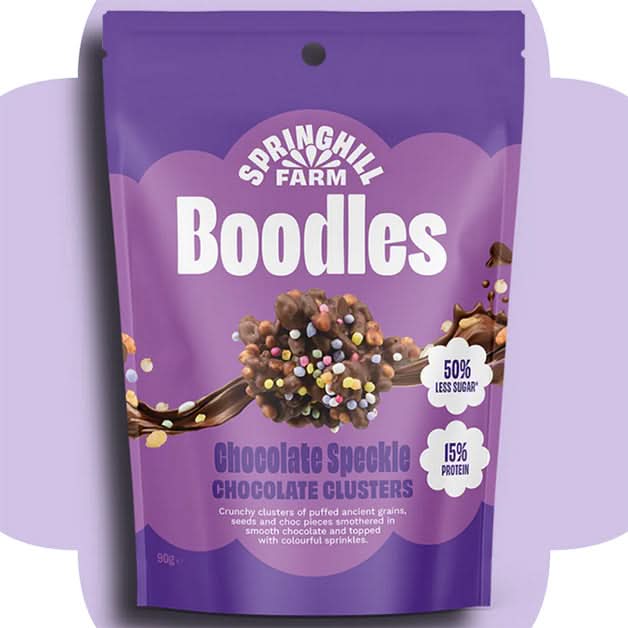 Springhill Farm Chocolate Speckle Boodles 90g (V)(GF)