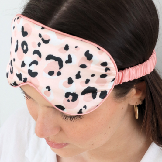 Wellness Blush Leopard Eye Mask