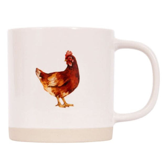 Rustic Meadow Chicken Mug