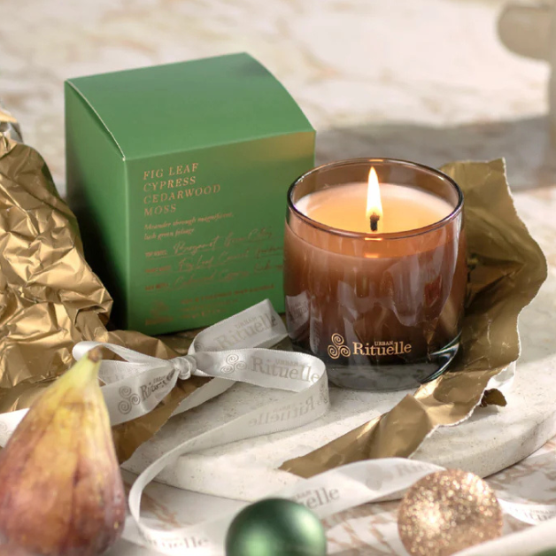 Urban Rituelle Fig Leaf, Cypress, Cedarwood, Moss Soy Candle 140g