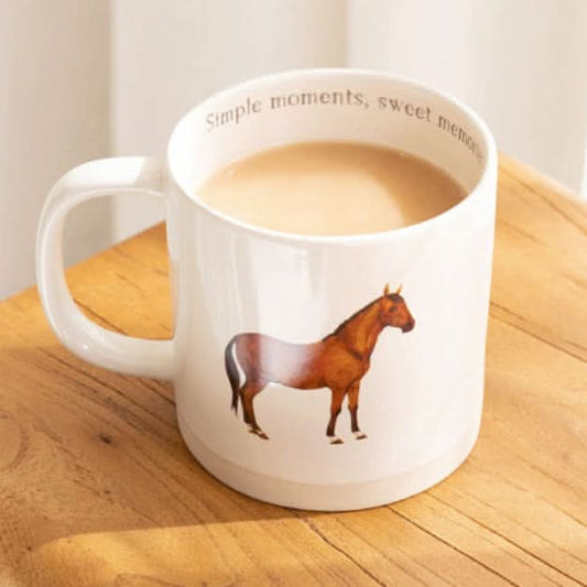 Rustic Meadow Horse Mug