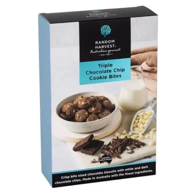 Random Harvest Triple Choc Cookie Bites 100g