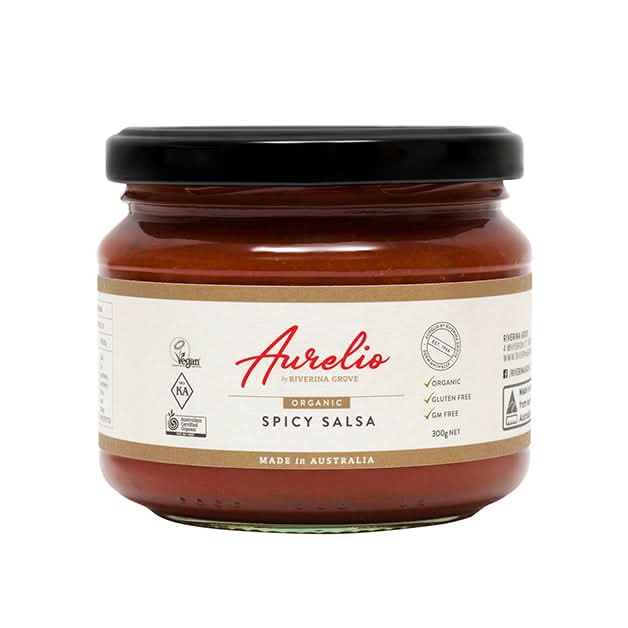 Aurelio Organic Spicy Salsa 300g (V)(GF)
