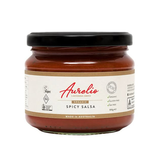 Aurelio Organic Spicy Salsa 300g (V)(GF)