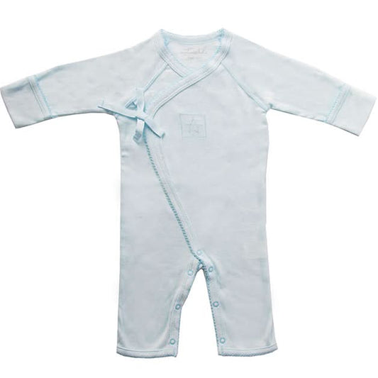 Emotion & Kids Pale Blue Cotton Crossover Outfit 3-6 Months