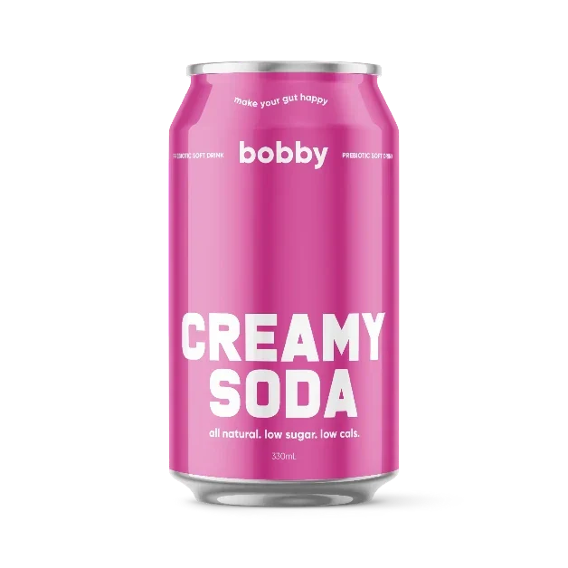 Bobby Creamy Soda 330ml | Low Sugar Soda
