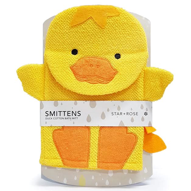 Star + Rose Smittens Cotton Duck Bath Mitt