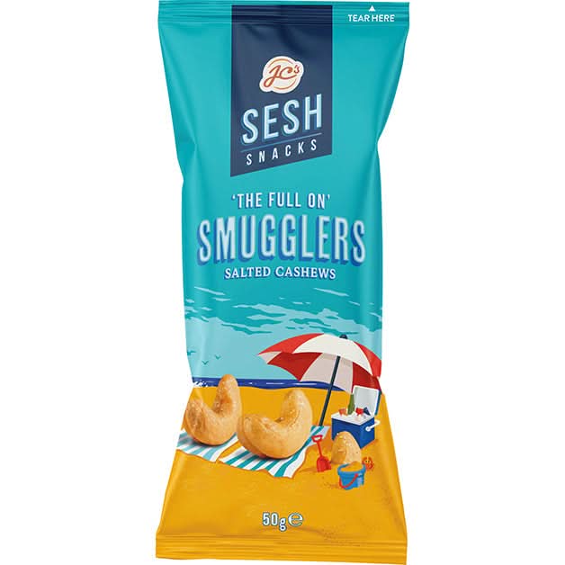 JC's Mini Sesh Snacks - Salted Cashews 50g