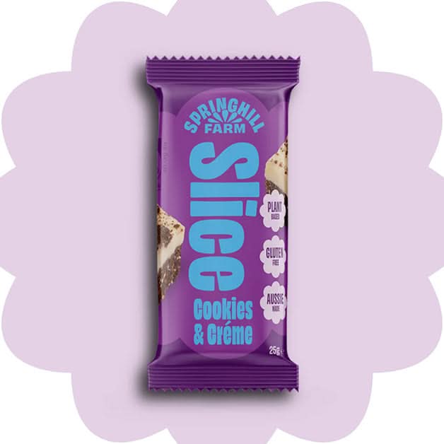 Springhill Farm Cookies & Crème Slice 25g (V)(GF)