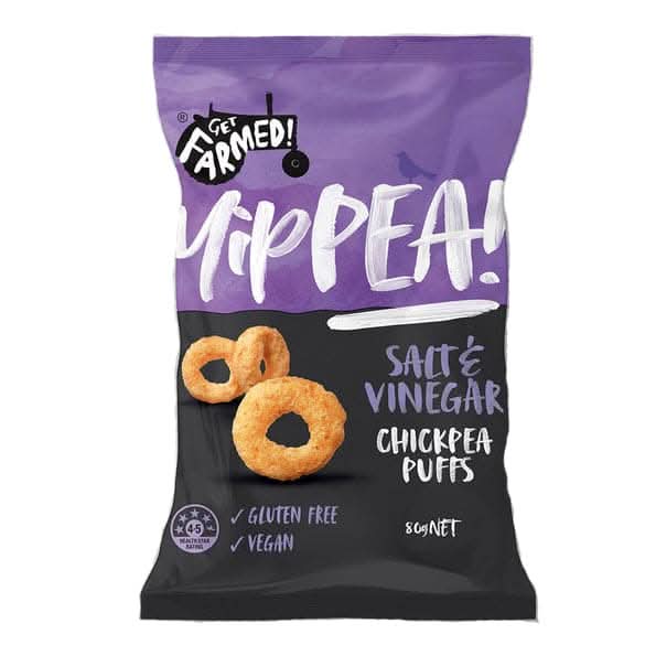 Salt & Vinegar Chickpea Puffs 80g (V)(GF) | Create Your Own Hampers ...