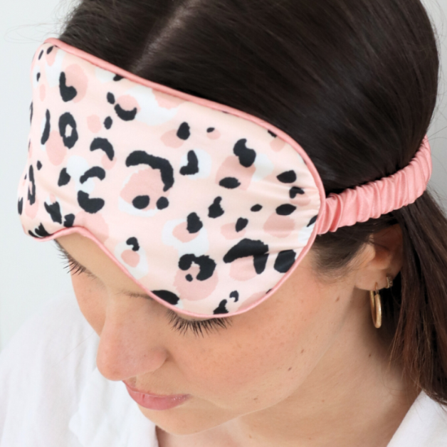 Wellness Blush Leopard Eye Mask