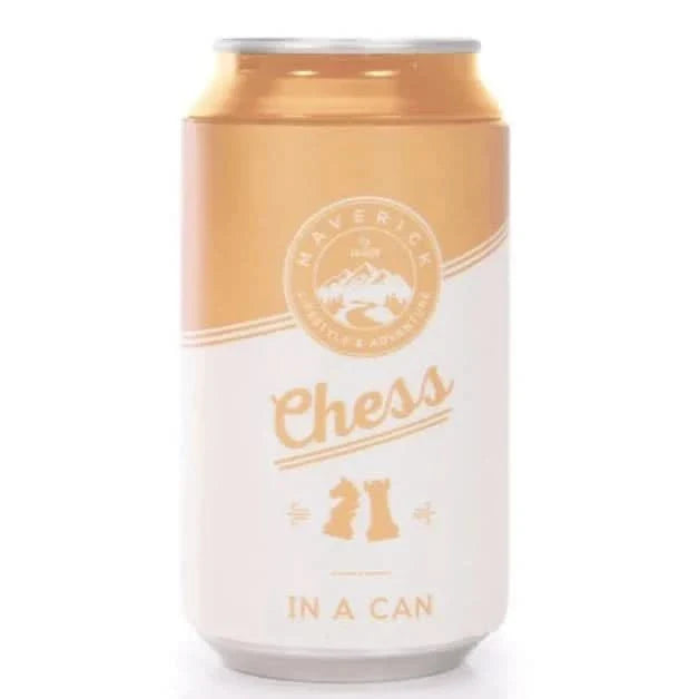 Can of 'Chess in a Can' on a white background